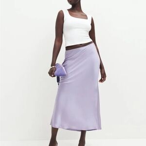 Reformation Lavender Midi Skirt